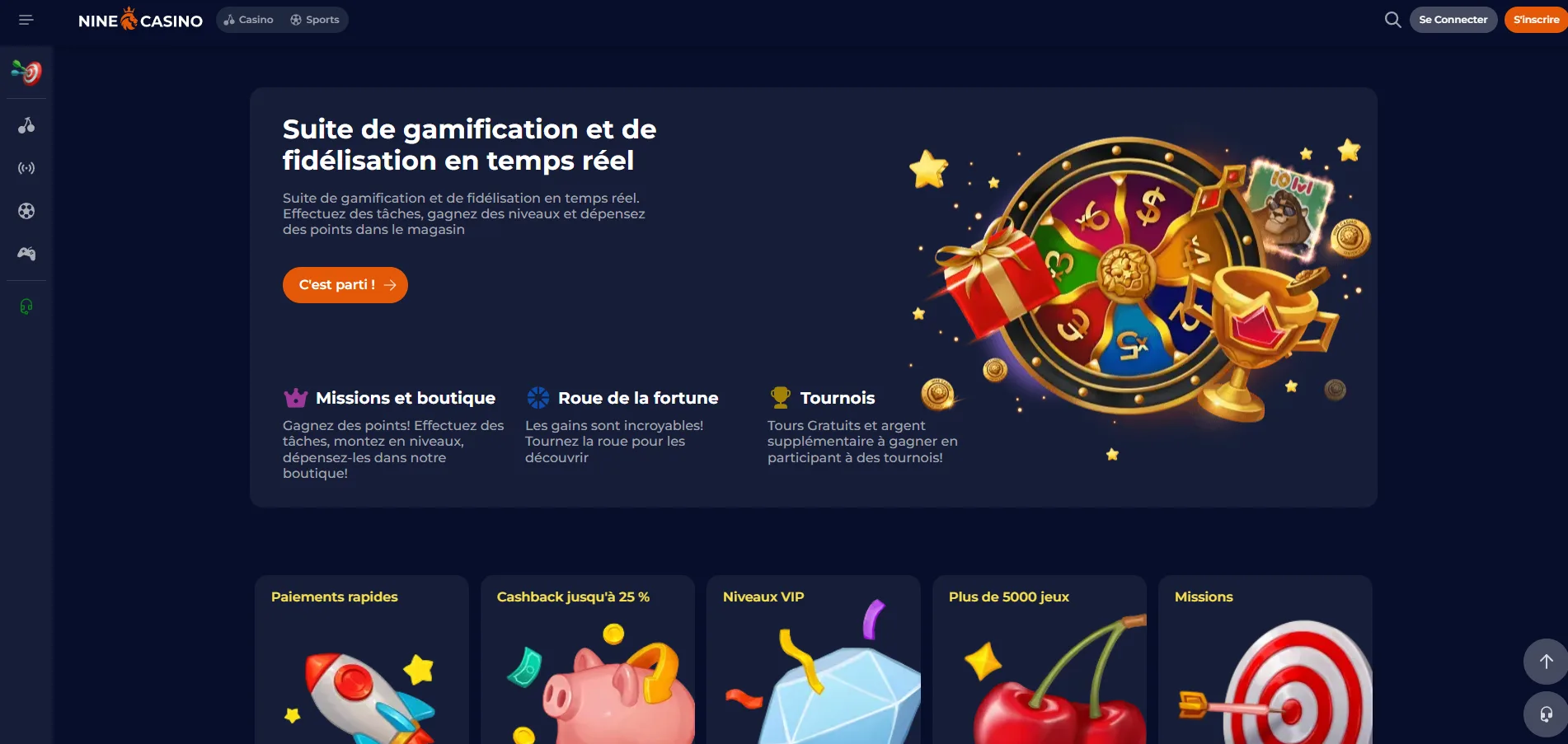 Nine Casino connexion